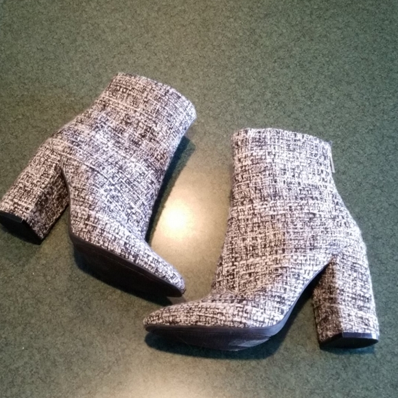 Jessica Simpson Shoes - Jessica Simpson Tweed Booties 4" Block Heel